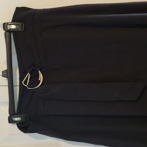 Black skirt with fashion belt attached 18/20